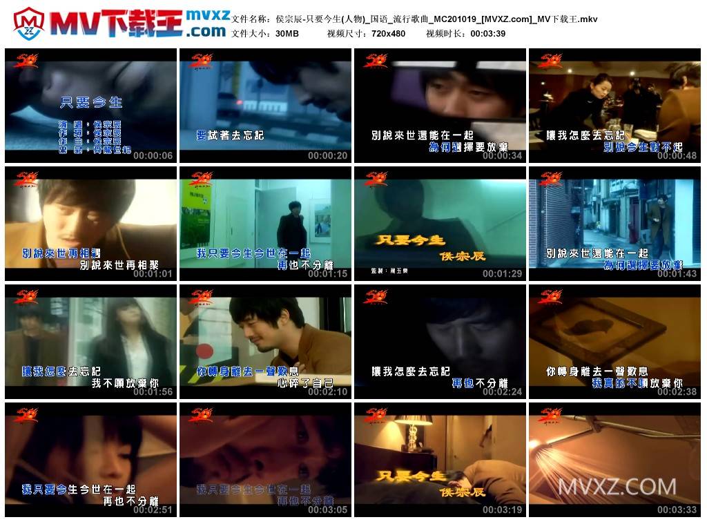 侯宗辰-只要今生(人物)_国语_流行歌曲_MC201019